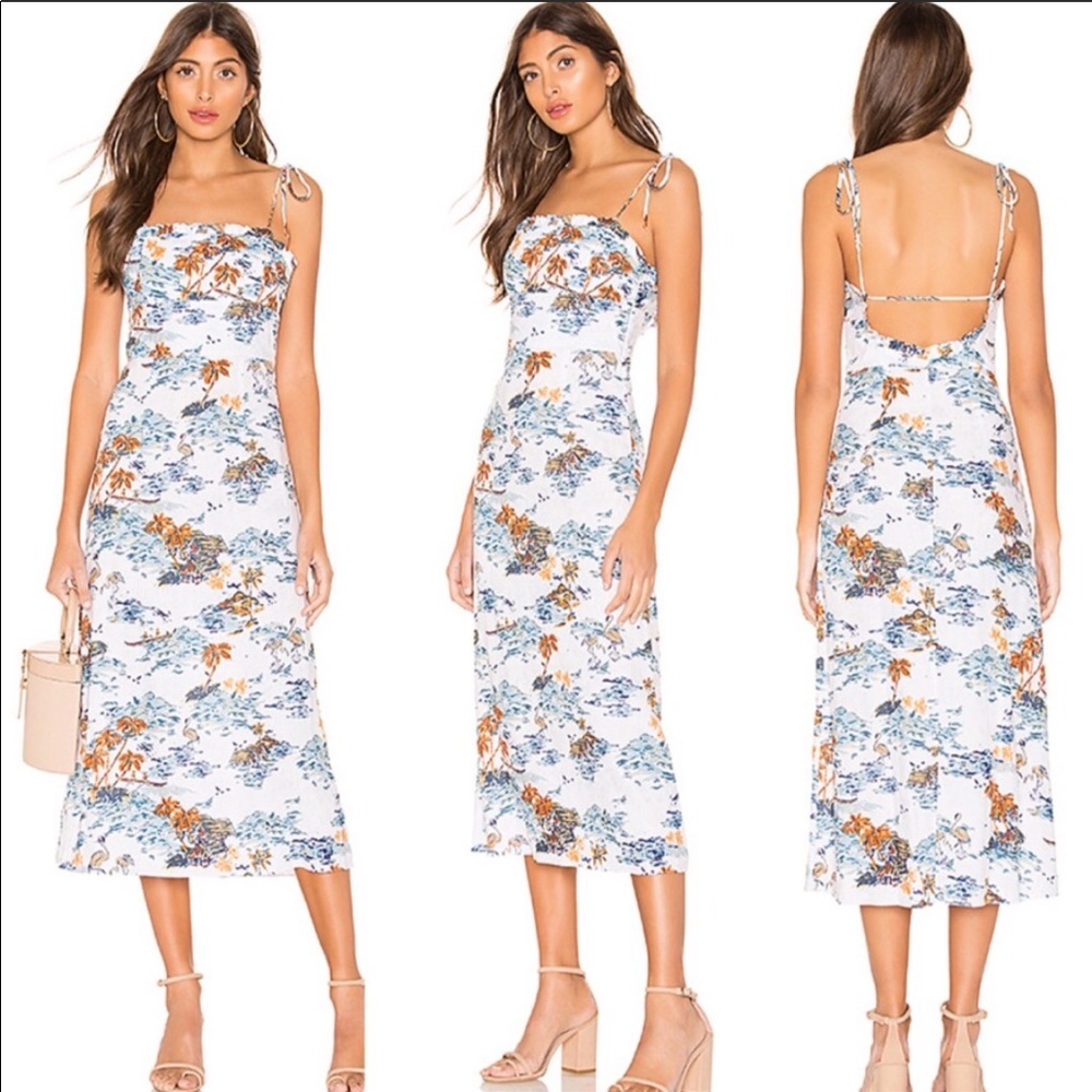 Free People |  Beach Party Midi Dress | Size 2